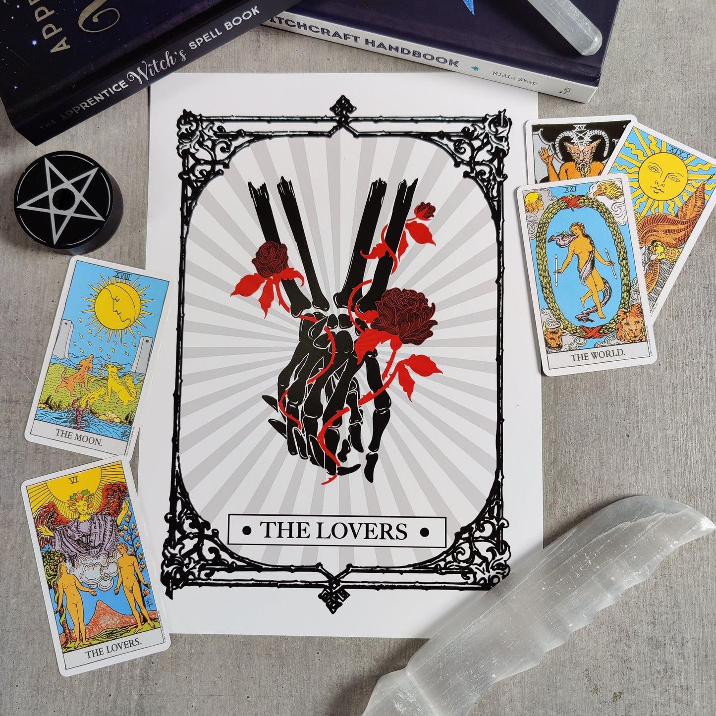 The Lovers Tarot A4 Print
