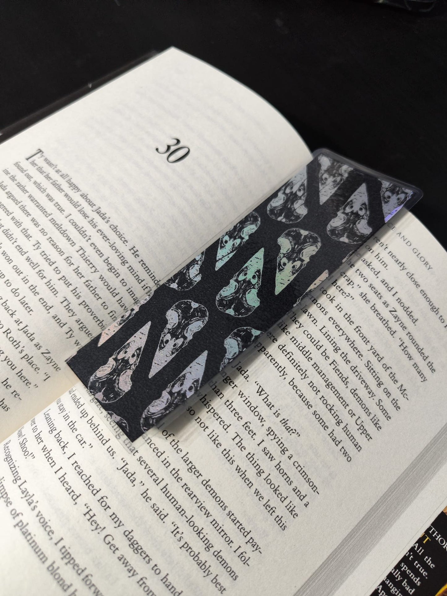 4 Pack - Gothic Design Bookmarks Handmade| Gothic Book worm gift- Book lover- Pretty Stationery