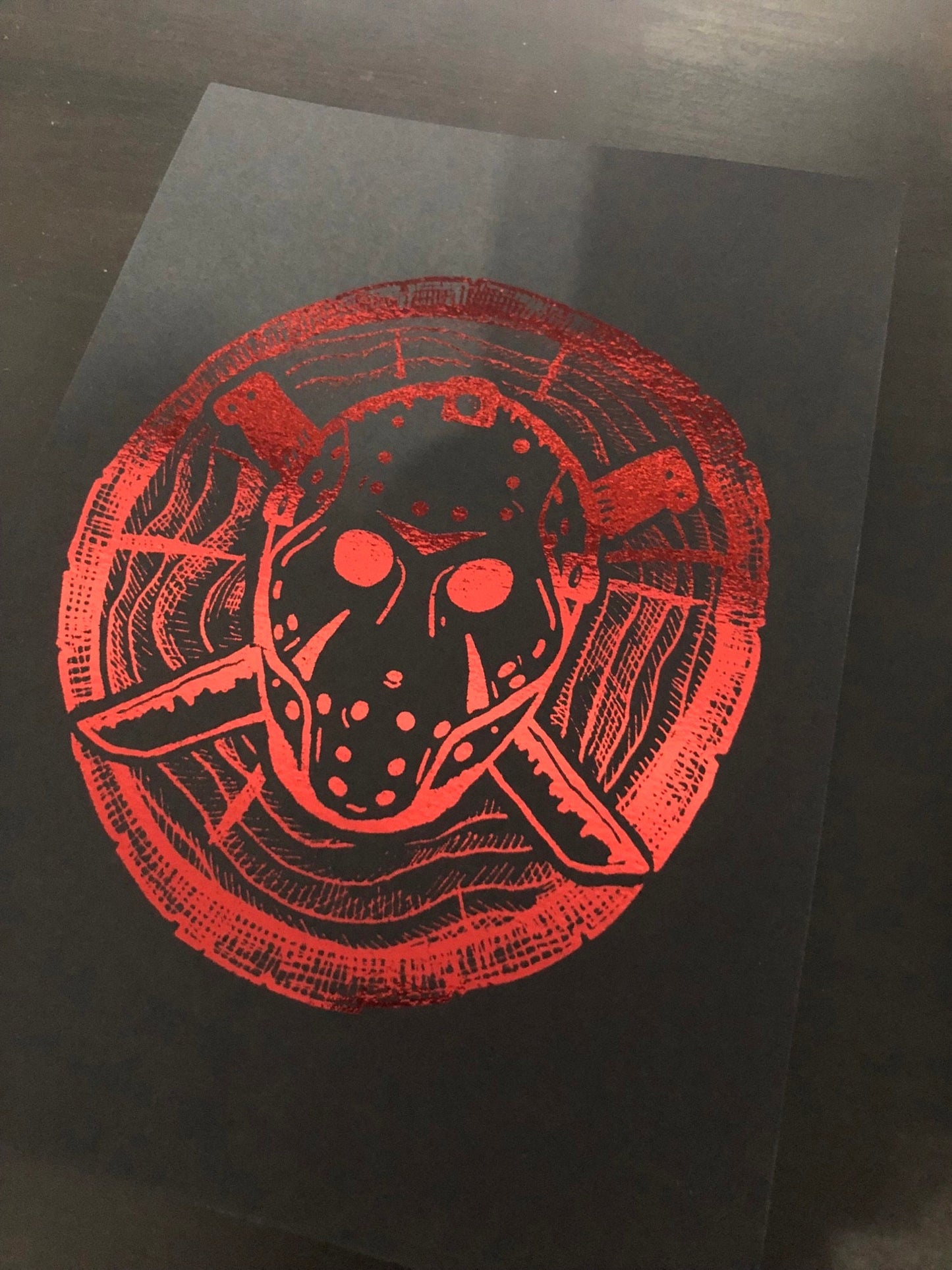 Friday the 13th Movie Artwork | Jason mask | Horror artwork