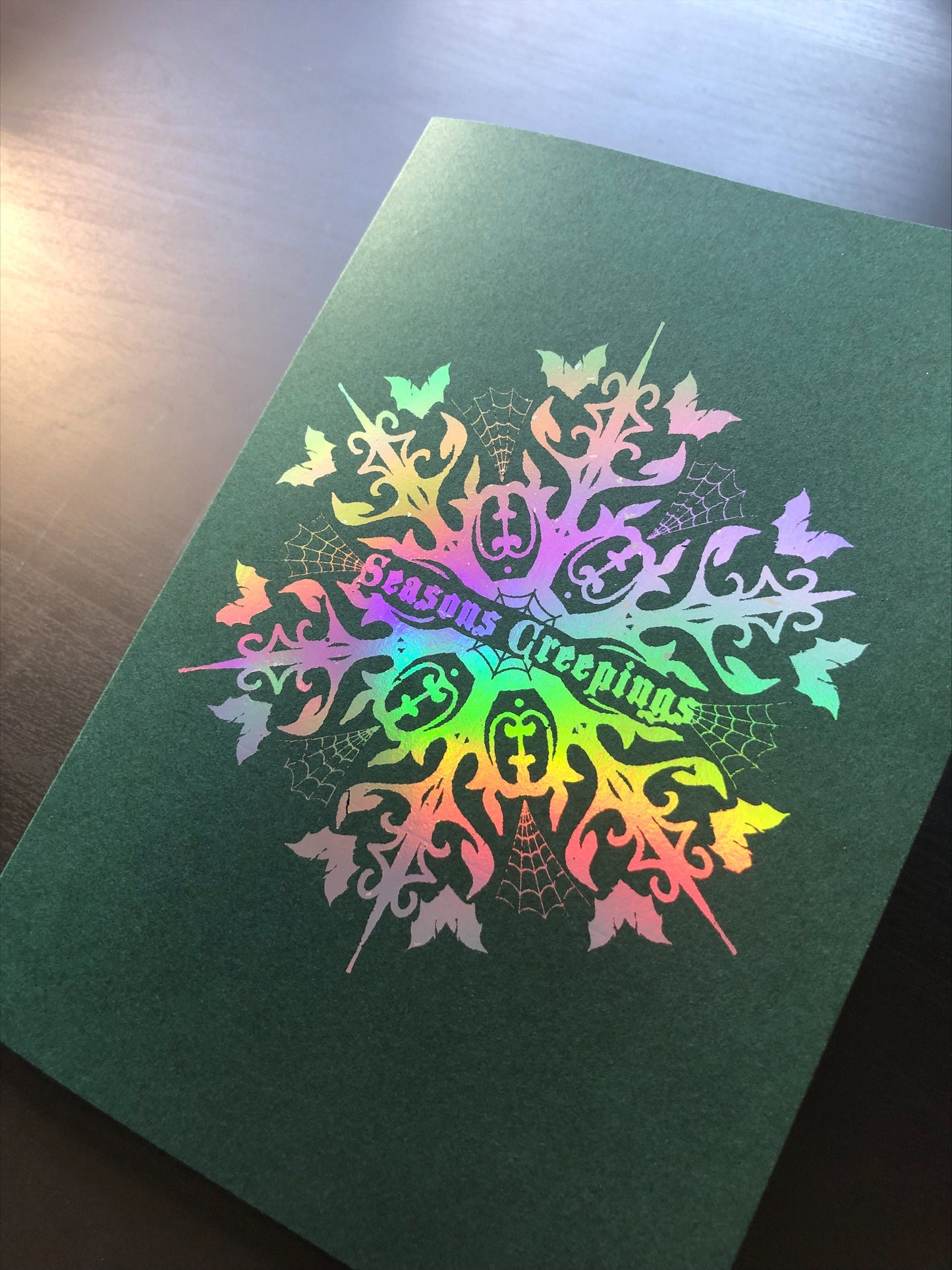 Spooky Christmas Card - Merry Creepmas Seasons Creepings Halloween