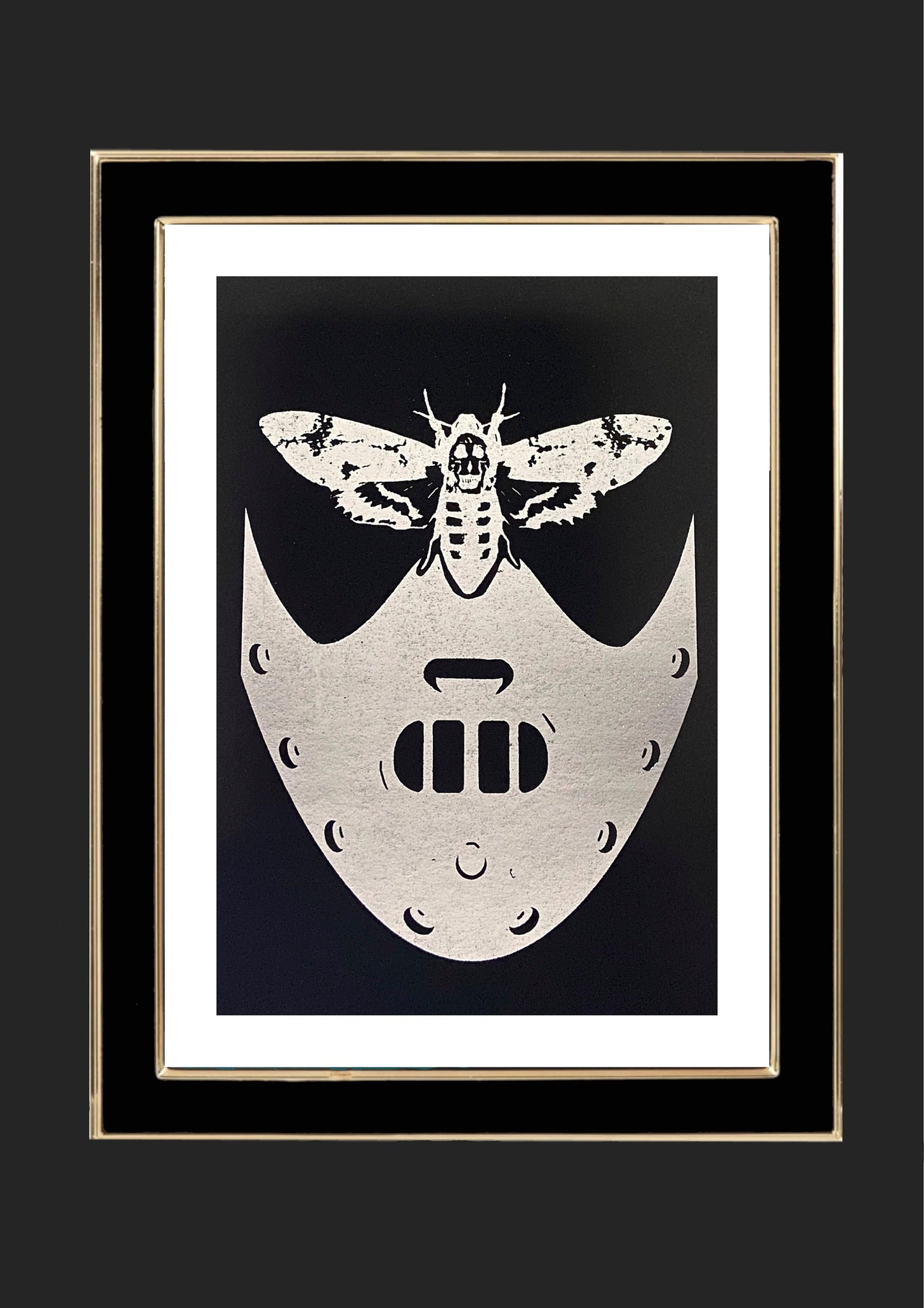 Silence of the Lambs Minimalist Movie Poster Print - Hannibal Lecter Alternative Wall Art