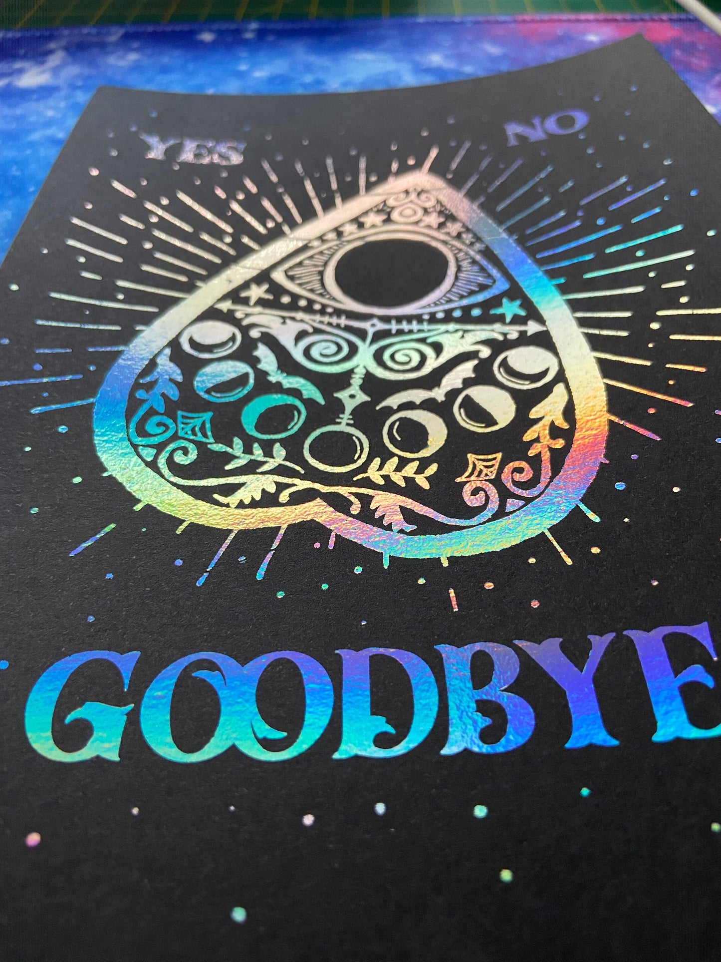 Ouija Planchette Foiled Print | Witchcraft, Witch Gift, Witchy
