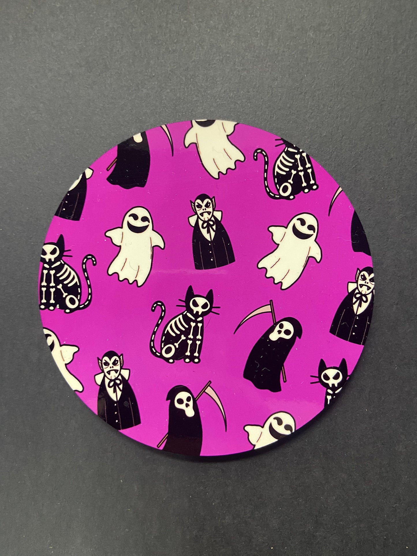 Spooky Gothic Coaster | Ghosts, Vampires, Cats, Grim Reaper