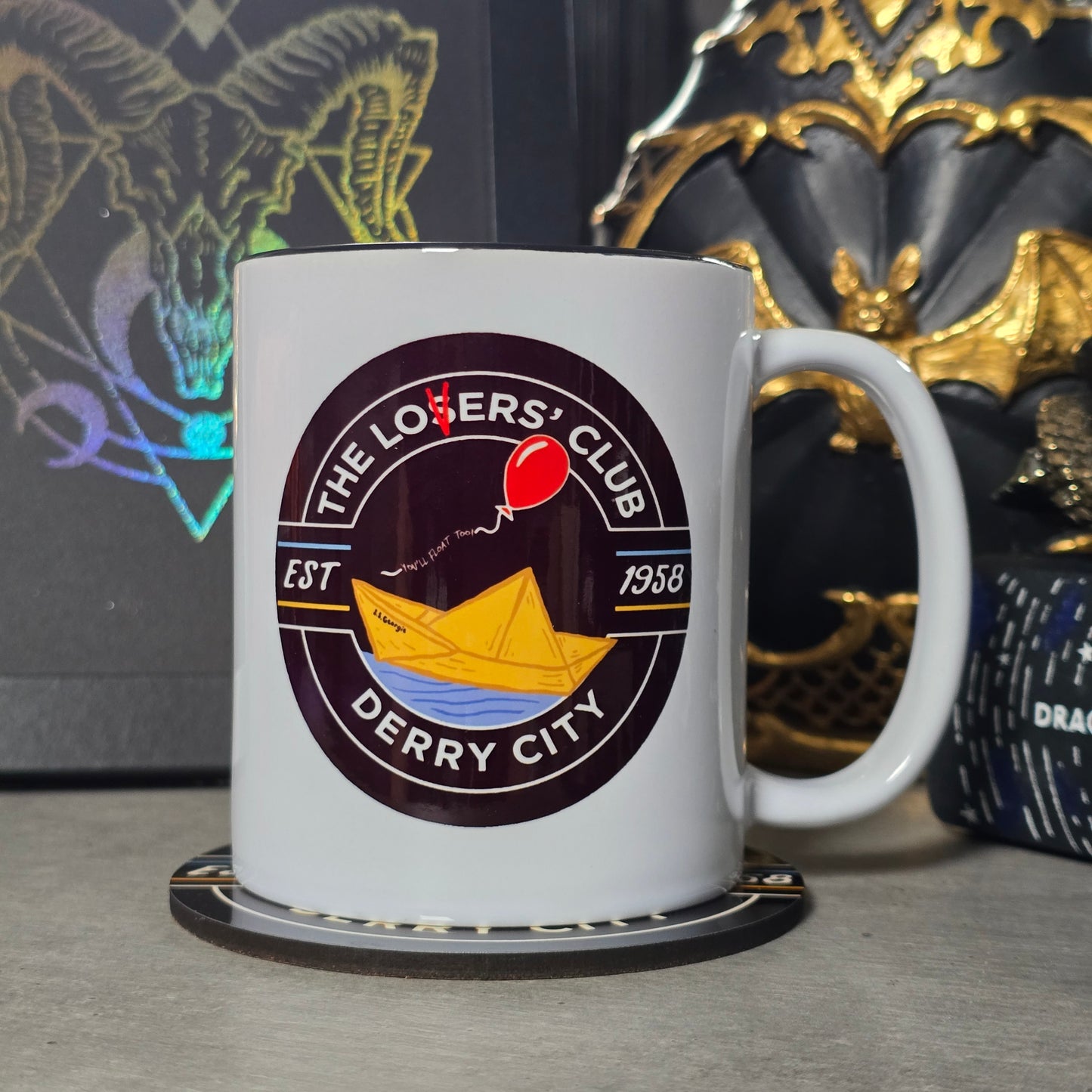 Loser's Club | IT Pennywise Horror Movie | Derry Maine | Mug & Coaster Set 11oz Mug