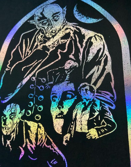 Nosferatu Foil Art Print | Classic Vampire Movie Poster