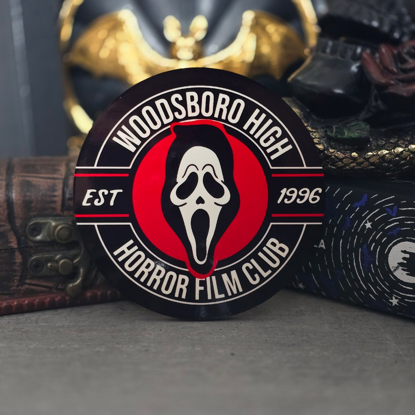 Ghostface Scream Woodsboro High | Horror Scary Film | Mug & Coaster set 11oz Mug