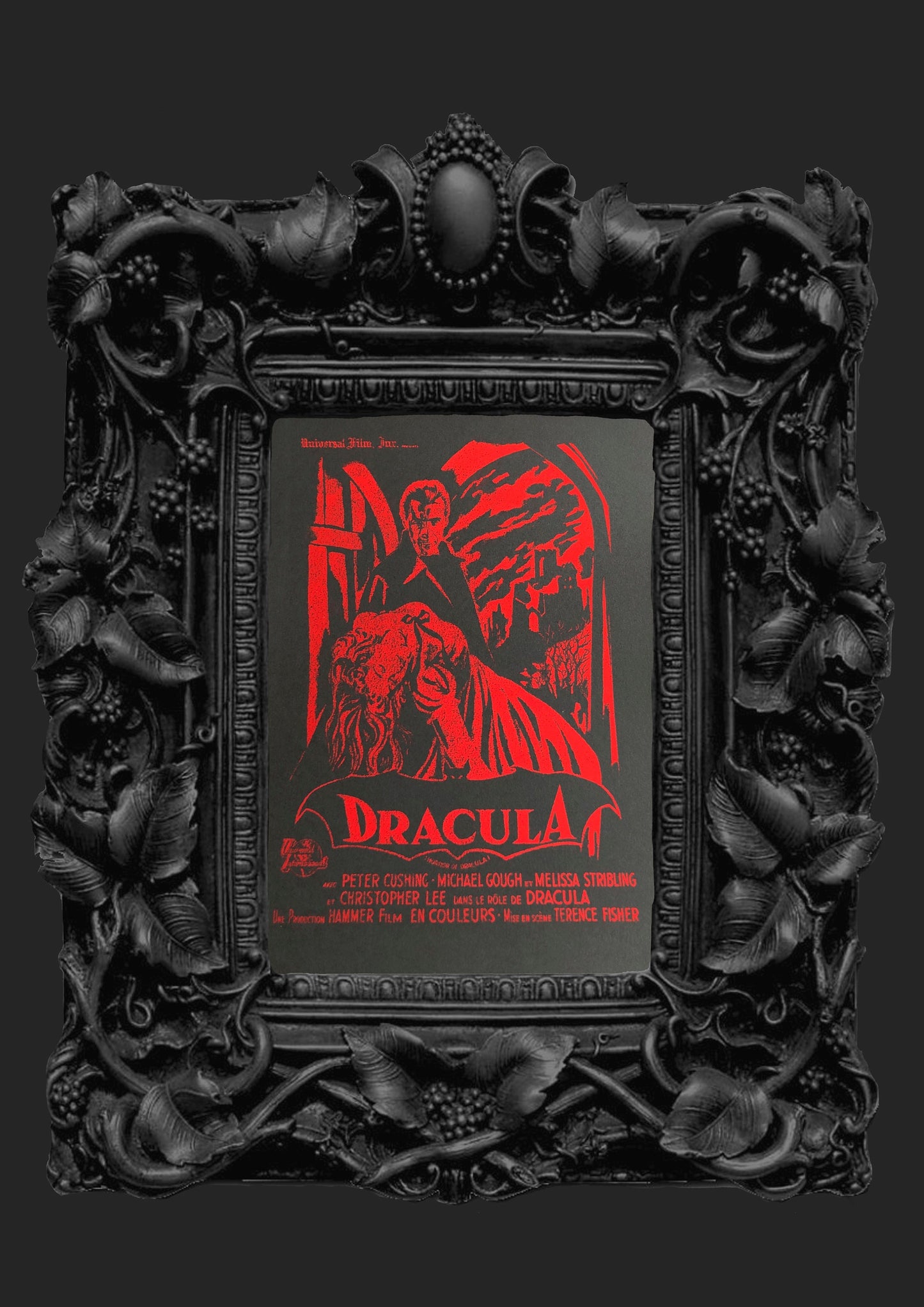 Vintage Style Dracula Film Poster , Classic Old Horror Movie Prints For Cinema Rooms . Halloween - Free Postage