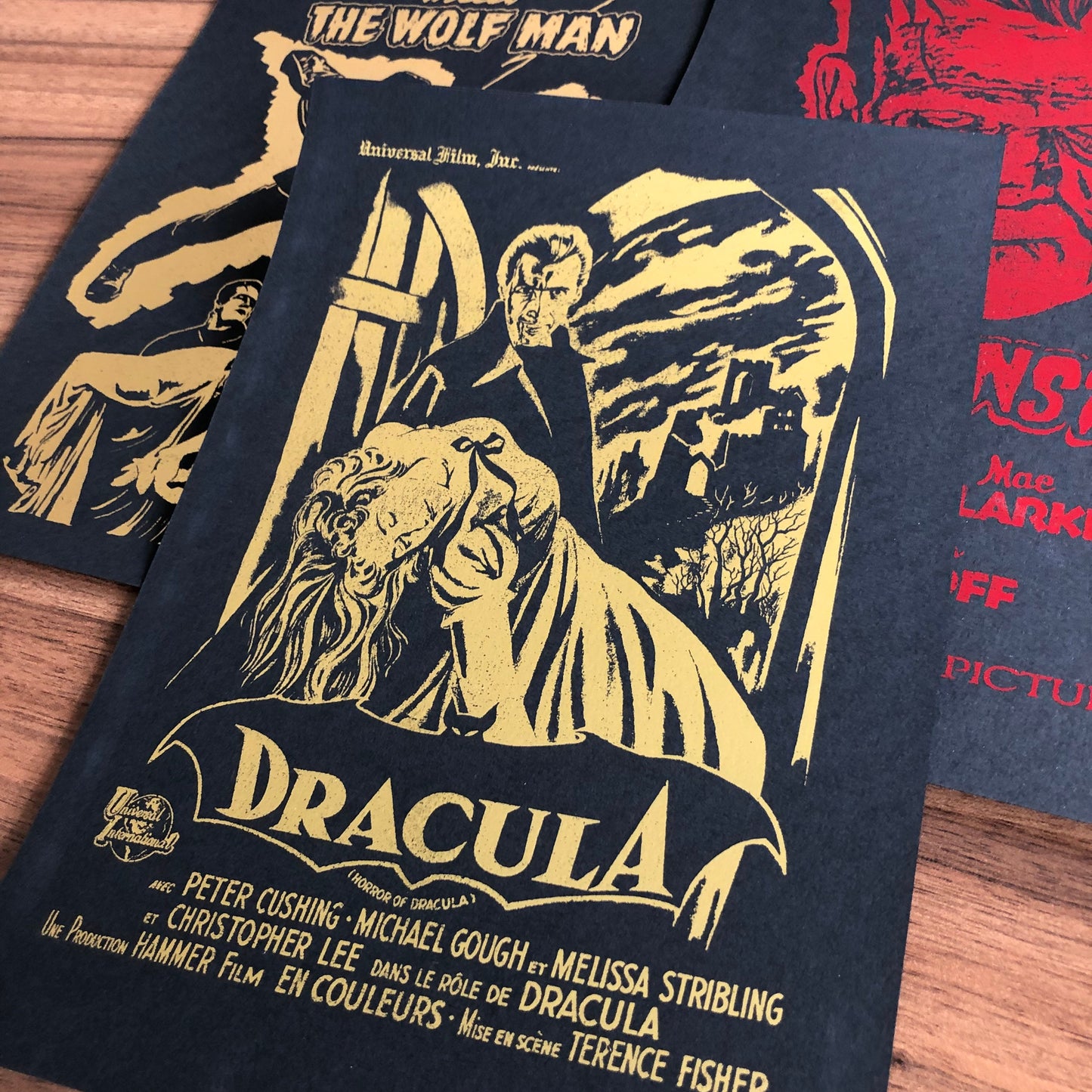 Vintage Style Dracula Film Poster , Classic Old Horror Movie Prints For Cinema Rooms . Halloween - Free Postage
