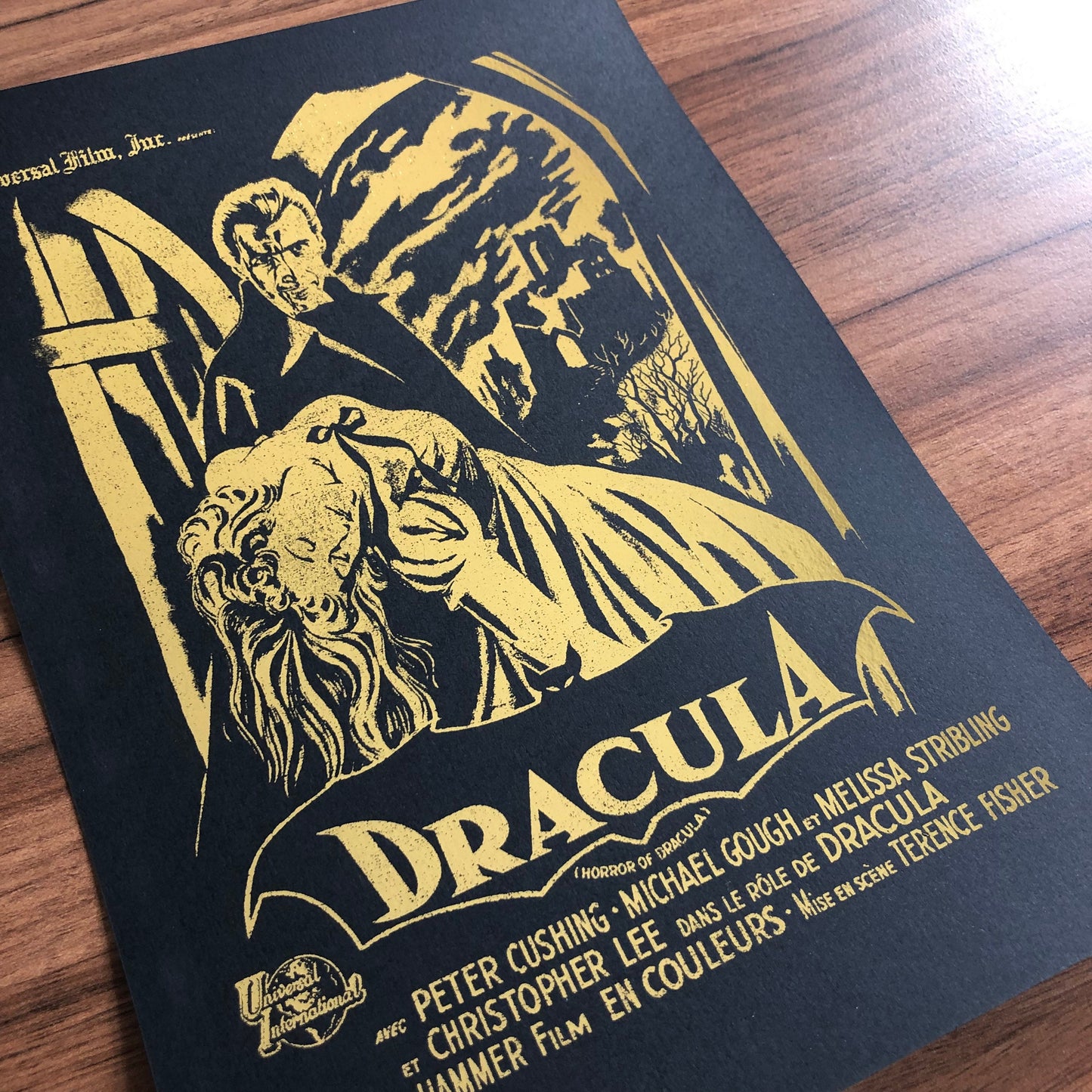 Vintage Style Dracula Film Poster , Classic Old Horror Movie Prints For Cinema Rooms . Halloween - Free Postage