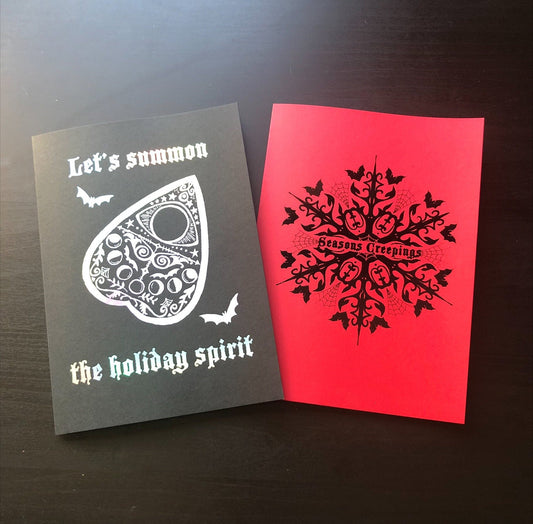 Spooky Christmas Cards- Merry Creepmas Seasons Creepings Halloween