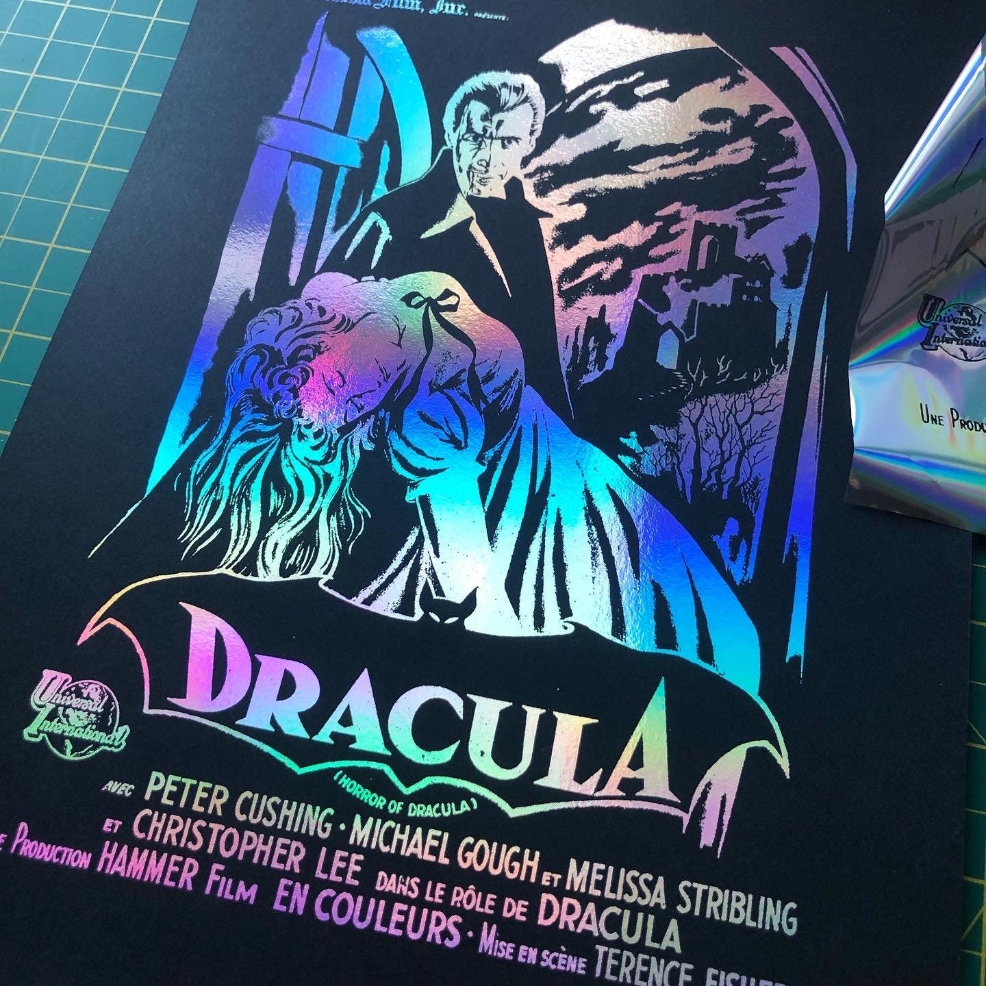 Vintage Style Dracula Film Poster , Classic Old Horror Movie Prints For Cinema Rooms . Halloween - Free Postage