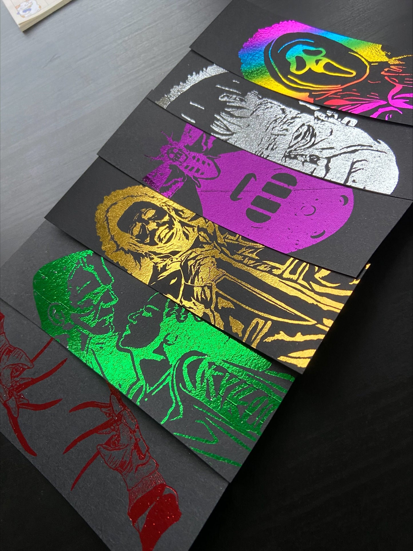 Horror Theme Bookmark Bundle 3 PACK | Horror Movies Inspired Bookmark Collection | Halloween| Handmade Bookmarks | Laminated | Bookworm Gift