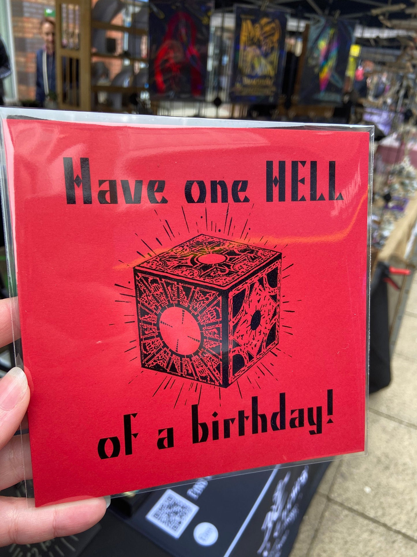 Horror Themed Cards Foiled- Hellraiser | Have one HELL of a Birthday